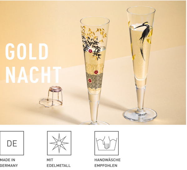 RITZENHOFF# Goldnacht Champagnerglas 2022 #23 Kathrin Stockebrand